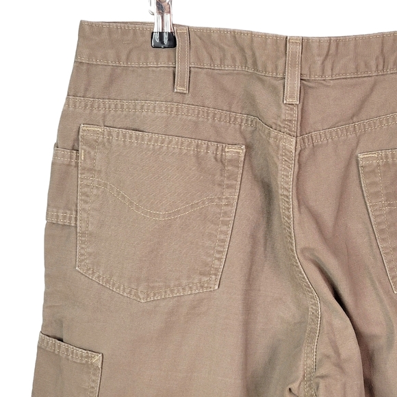 Carhartt Dark Khaki Heavy 100% Cotton Work Jobcore Summer Shorts 14 - Picture 9 of 16
